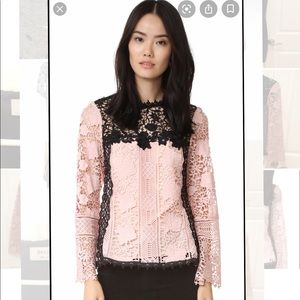 Like NEW GORGEOUS Nanette Lepore lace top- Size 4